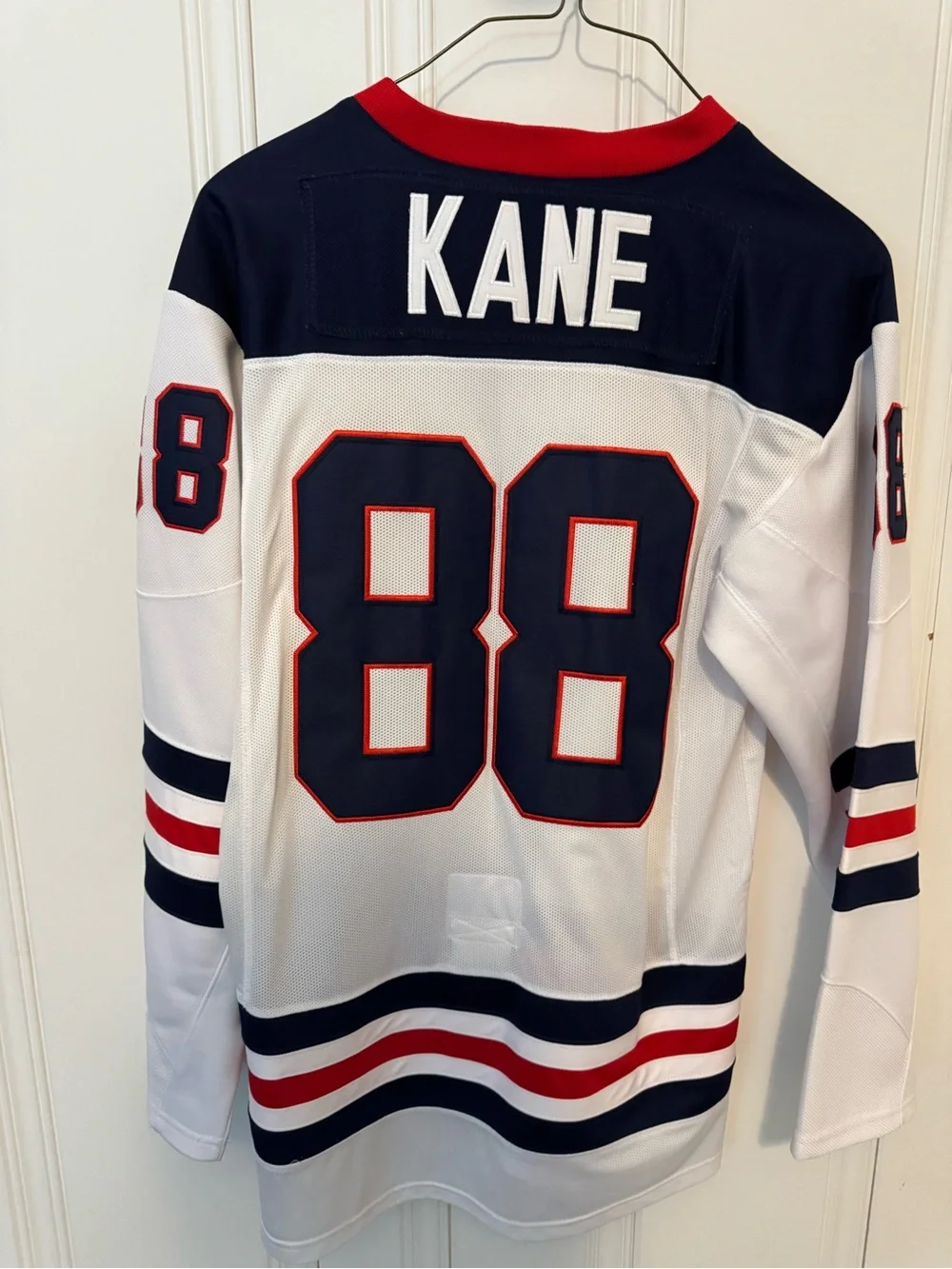 Team USA Nike Hockey Jersey — White, Size L Adult